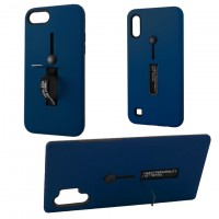 Чехол Kickstand Soft Touch Samsung Note 10 Plus N975, Note 10 Pro N976 тёмно-синий