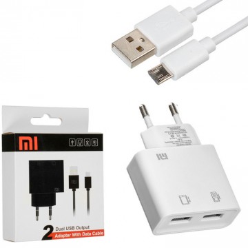 Сетевое зарядное устройство Xiaomi DK-M2 2USB 2.0A micro-USB white в Одессе