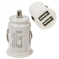 Автомобильное зарядное устройство small 2USB 2.1A white