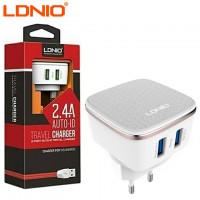 Сетевое зарядное устройство LDNIO DL-AC66 2USB 2.4A white