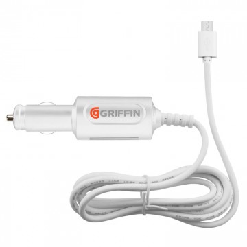 Автомобильное зарядное устройство GPS Griffin 1.5м 2.1A micro-USB тех.пакет white в Одессе