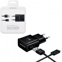 Сетевое зарядное устройство Samsung S8 Fast charger 1USB 2.0A Type-C black пластик