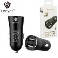 Автомобильное зарядное устройство Lenyes CA830 2USB 2.4A black