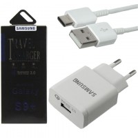 Сетевое зарядное устройство Samsung S9 Fast charger 800EWE 1USB 2.0A Type-C white картон