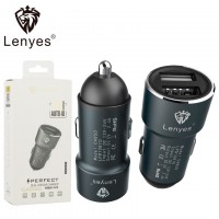 Автомобильное зарядное устройство Lenyes CA850 2USB 2.4A gray