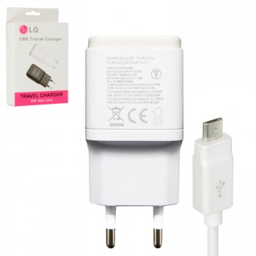 Сетевое зарядное устройство LG MCS-048R 1USB 1.8A micro-USB white в Одессе