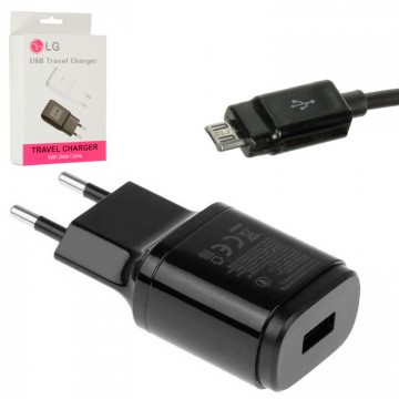 Сетевое зарядное устройство LG MCS-048R 1USB 1.8A micro-USB black в Одессе