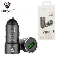 Автомобильное зарядное устройство Lenyes CA851 QC3.0 1USB 3.1A black