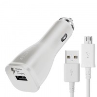 Автомобильное зарядное устройство Samsung Fast charger 1USB 2.0A micro-USB тех.пак. high copy white