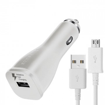 Автомобильное зарядное устройство Samsung Fast charger 1USB 2.0A micro-USB тех.пак. high copy white в Одессе