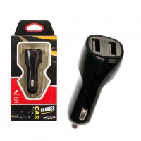 Автомобильное зарядное устройство Car-002 2USB 2.1A black