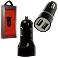 Автомобильное зарядное устройство Celebrat CC02 2USB 2.1A black