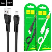 USB кабель Hoco X40 Noah micro USB 1m черный