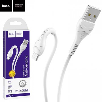 USB кабель Hoco X37 Cool power micro USB 1m белый в Одессе