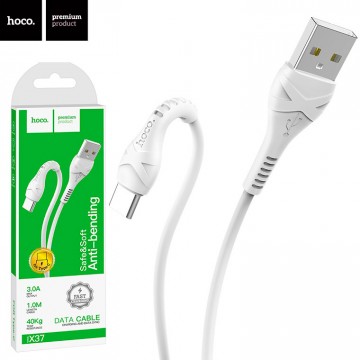 USB кабель Hoco X37 Cool power Type-C 1m белый в Одессе