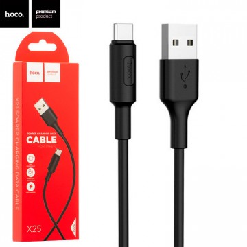 USB кабель Hoco X25 Soarer Type-C 1m черный в Одессе