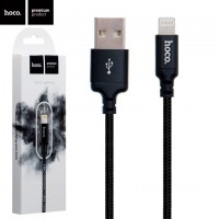 USB кабель Hoco X14 Times Lightning 2m черный