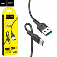 USB кабель Hoco X33 Surge 5A Type-C 1m черный