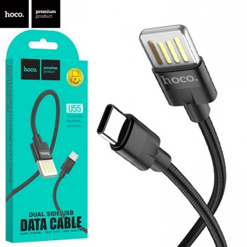 USB кабель Hoco U55 Outstanding Type-C 1.2m черный в Одессе