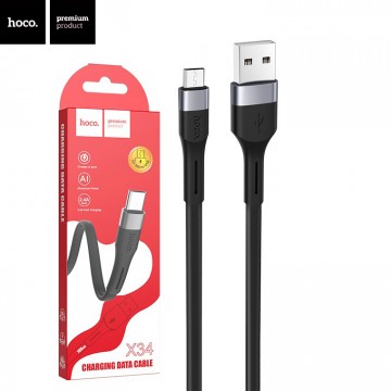 USB кабель Hoco X34 Surpass micro USB 1m черный в Одессе