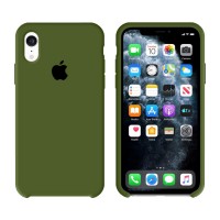 Чехол Silicone Case Original iPhone XR №48 (Pine forest green) (N45)