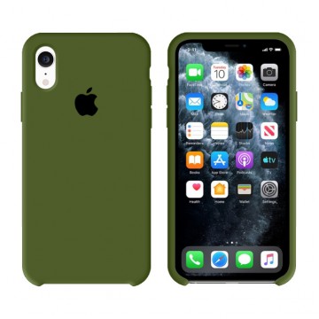 Чехол Silicone Case Original iPhone XR №48 (Pine forest green) (N45) в Одессе