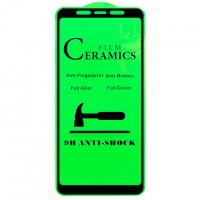 Защитное стекло Ceramics Anti-shock Samsung J4 Plus 2018 J415, J6 Plus 2018 J610 black тех.пакет