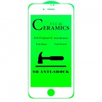 Защитное стекло Ceramics Anti-shock Apple iPhone 7 Plus, iPhone 8 Plus white тех.пакет