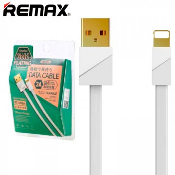 USB кабель Remax RC-048i Gold plating Lightning белый в Одессе