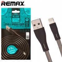 USB кабель Remax RC-090i Full Speed Pro Lightning 1m черный