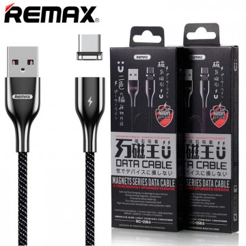 USB кабель Remax RC-158a Magnetic 1m Type-C черный в Одессе
