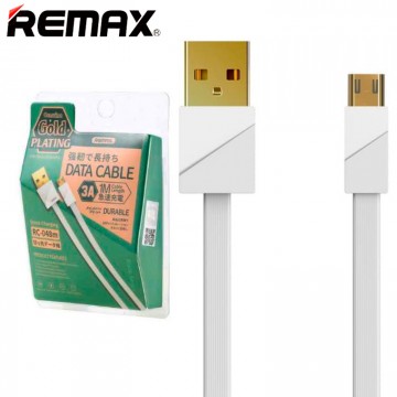 USB кабель Remax RC-048m Gold plating micro USB белый в Одессе