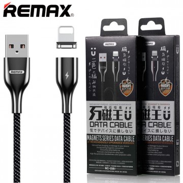 USB кабель Remax RC-158i Magnetic 1m Lightning черный в Одессе