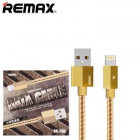USB кабель Remax RC-110i Gefon Lightning 1m золотистый