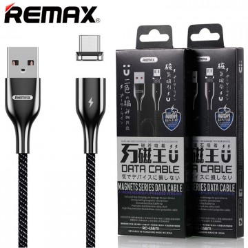 USB кабель Remax RC-158m Magnetic 1m micro USB черный в Одессе