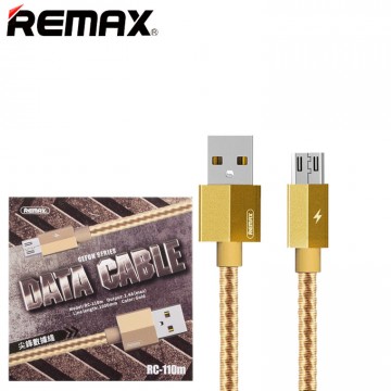 USB кабель Remax RC-110m Gefon micro USB 1m золотистый в Одессе