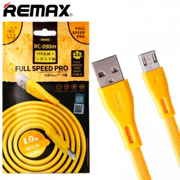 USB кабель Remax RC-090m Full Speed Pro micro USB 1m золотистый в Одессе