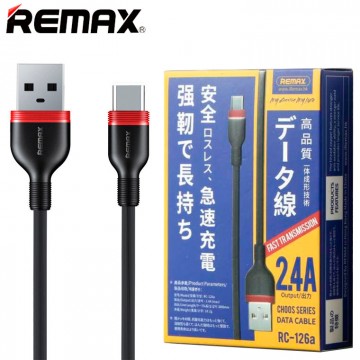 USB кабель Remax RC-126a Chooos Type-C черный в Одессе