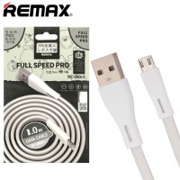 USB кабель Remax RC-090m Full Speed Pro micro USB 1m серебристый