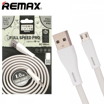 USB кабель Remax RC-090m Full Speed Pro micro USB 1m серебристый в Одессе