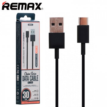 USB кабель Remax RC-120a mini Chaino 0.3m Type-C черный в Одессе