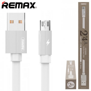 USB кабель Remax RC-094m Kerolla micro USB 2m белый в Одессе