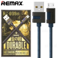 USB кабель Remax RC-089m Metal micro USB синий