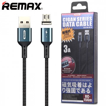 USB кабель Remax RC-156m Magnetic Cigan 3A micro USB черный в Одессе