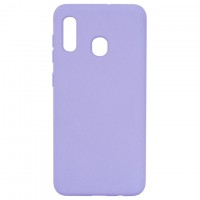 Чехол Silicone Cover Full Samsung A20 2019 A205, A30 2019 A305 сиреневый