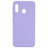 Чехол Silicone Cover Full Samsung A20e 2019 A202 сиреневый