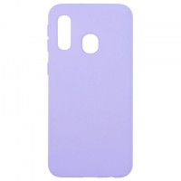 Чехол Silicone Cover Full Samsung A40 2019 A405 сиреневый