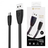 USB кабель Lenyes LC201 micro USB черный