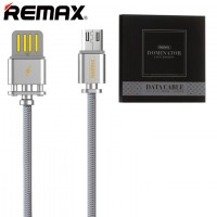 USB кабель Remax Dominator RC-064m micro USB серебристый