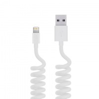 USB кабель Belkin пружина Lightning 1.2m тех.пакет белый